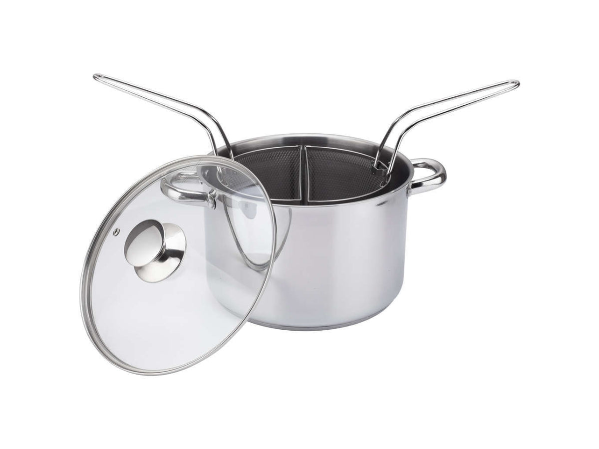 Duna bollipasta in acciaio inox 30cm con 2 cestelli