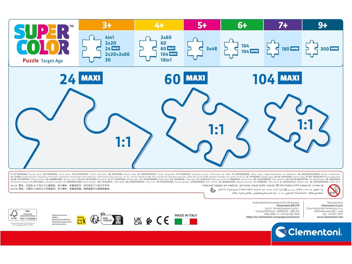 Puzzle 60 maxi unicorni