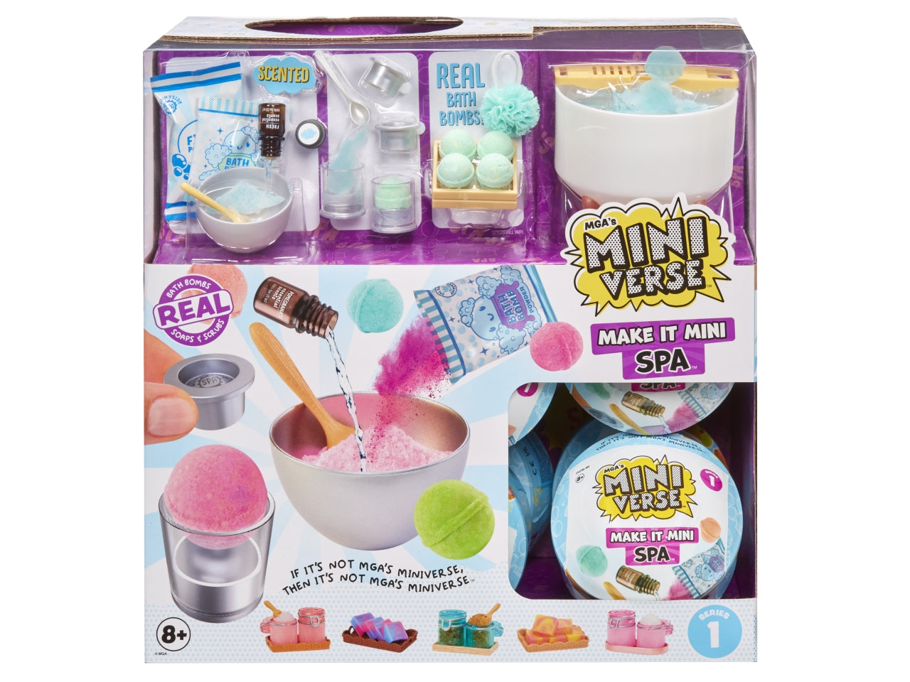 MGAs Miniverse: Make It Mini Spa - Creatività in Miniatura: Set con Accessori Realistici per Creare un Centro Benessere in Miniatura, Gioco Unisex per Bambini 8+ | MGA Entertainment