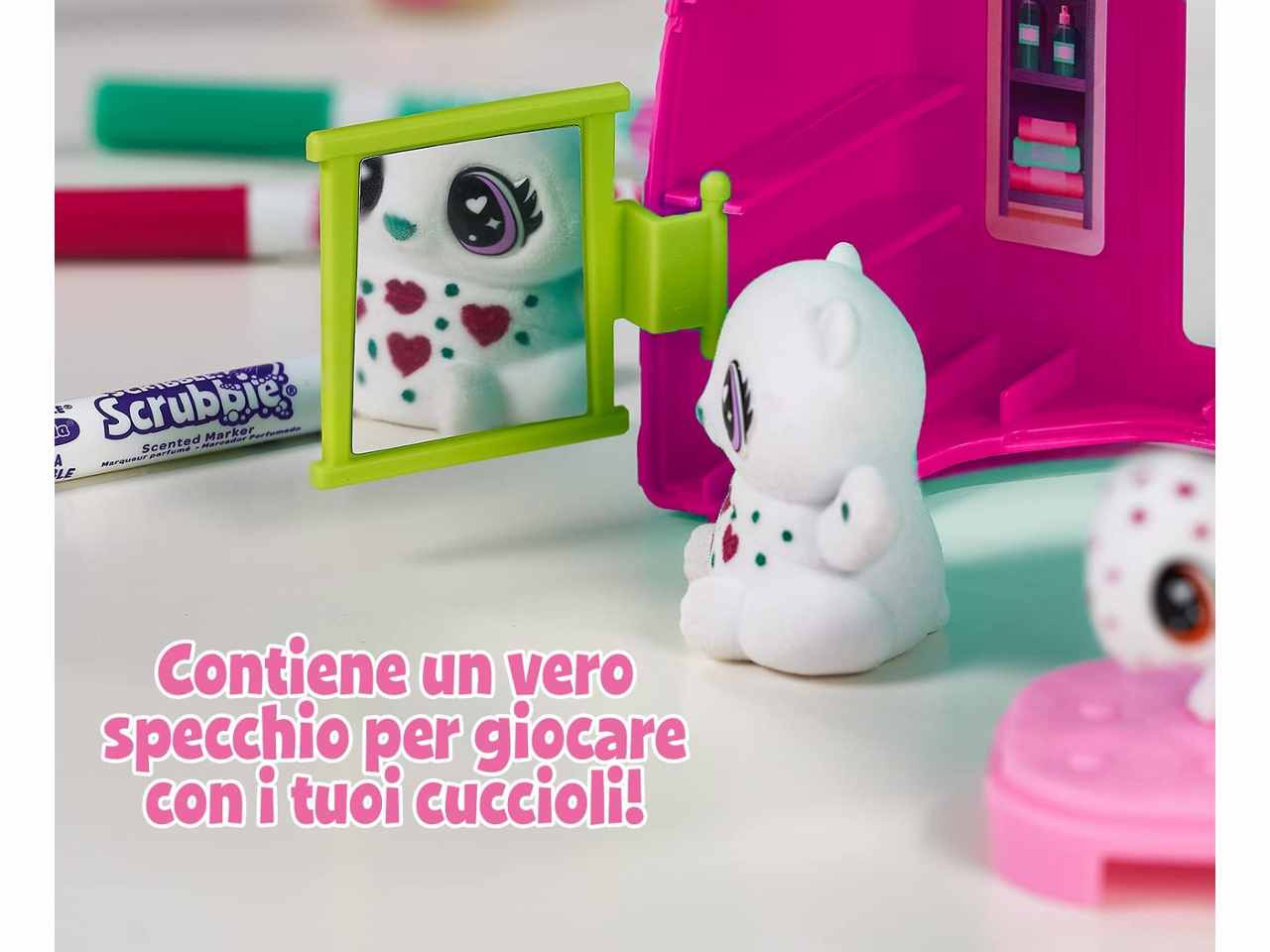Washimals Pets Set Cuccioli da Colorare Crayola ambientazione set attività SPA