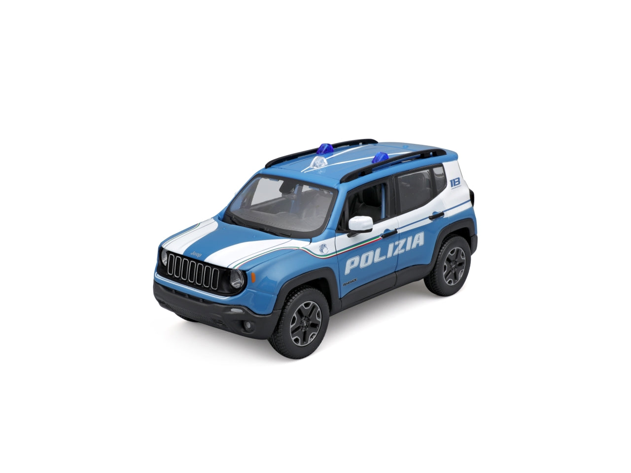 Maisto modellino auto Jeep Renegade Polizia celeste 1:24