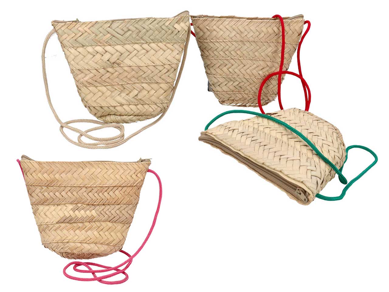 Borsa da bambina palmito pleita 19x5x14cm
