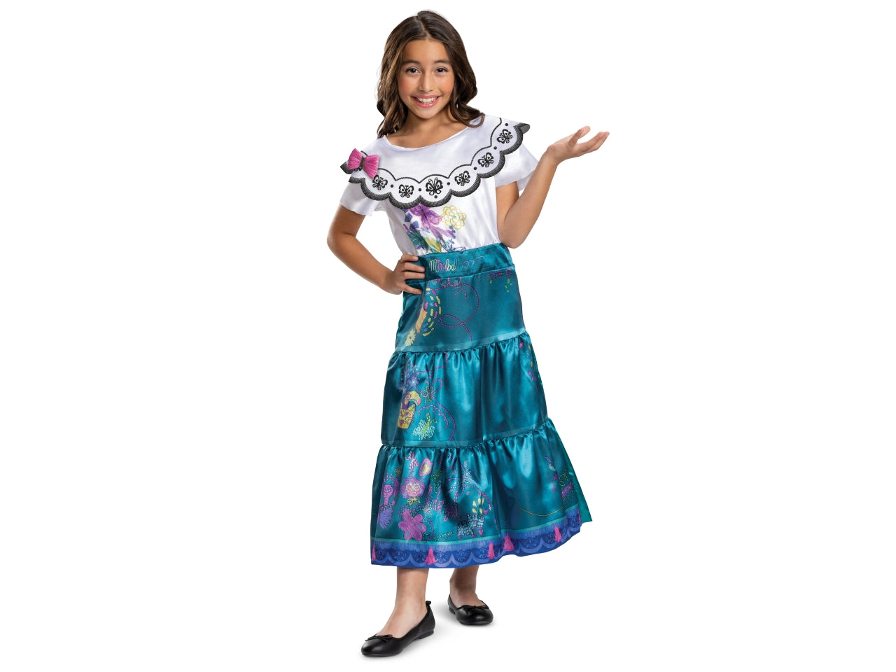 Costume encanto mirabel deluxe da bambina taglia s - 5 - 6 anni