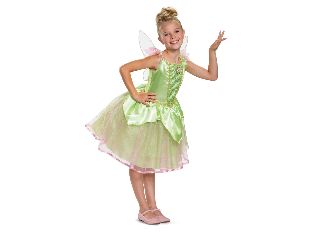 Costume disney fairies trilli da bambina taglia s - 5-6 anni