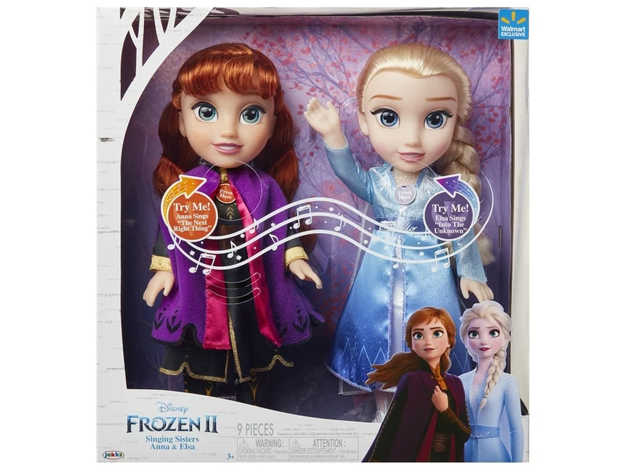Disney princess anna and elsa 35cm singing sisters