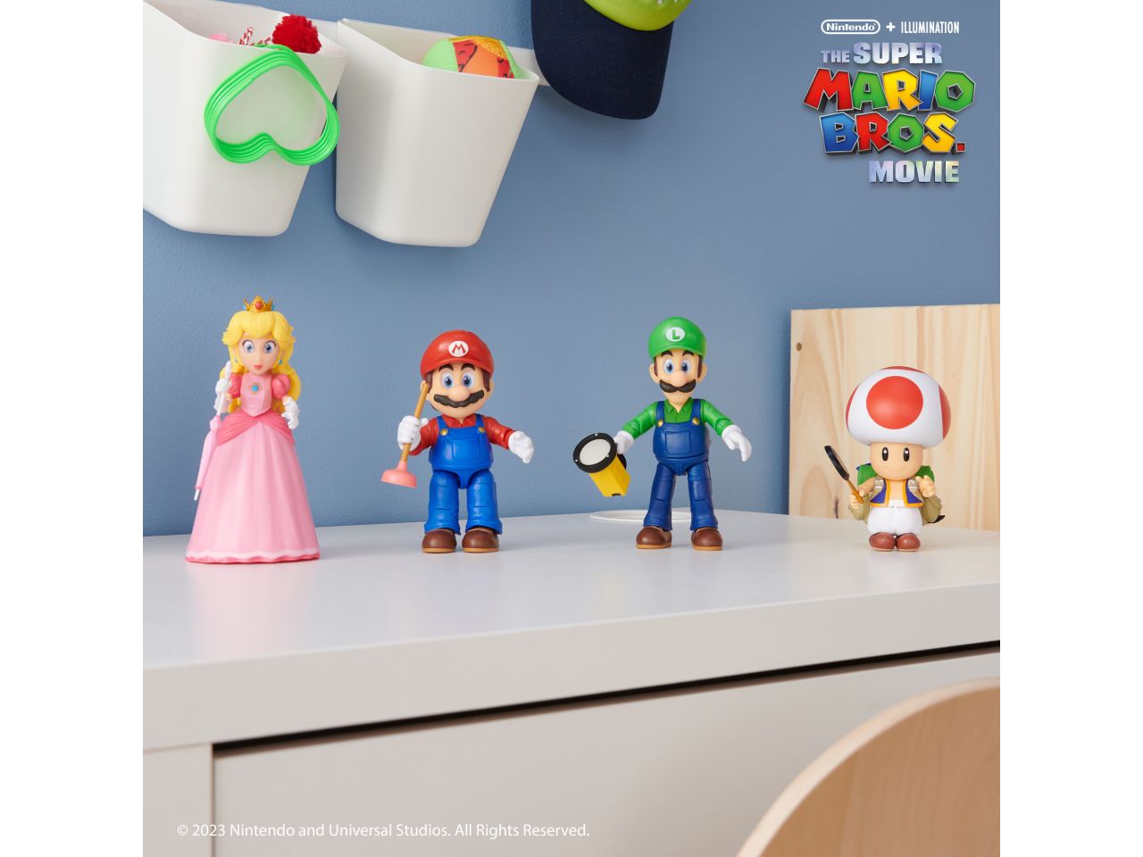 Super mario movie action figures 13cm con accessori
