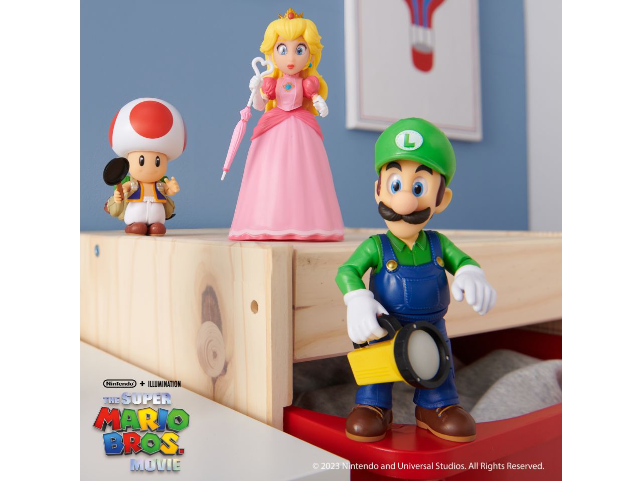 Super mario movie action figures 13cm con accessori