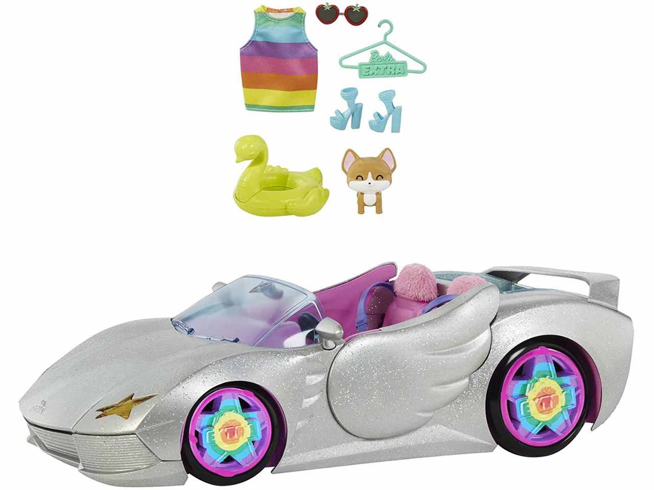 Barbie extra auto cabrio hdj47-0