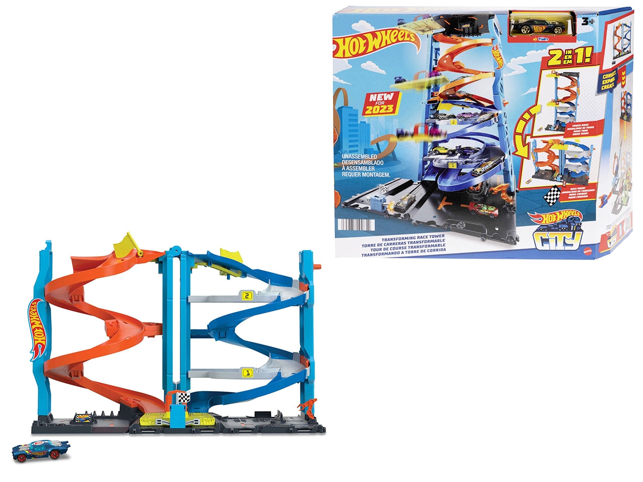 Hot Wheels City Garage "Torre Trasformabile" Playset | Mattel