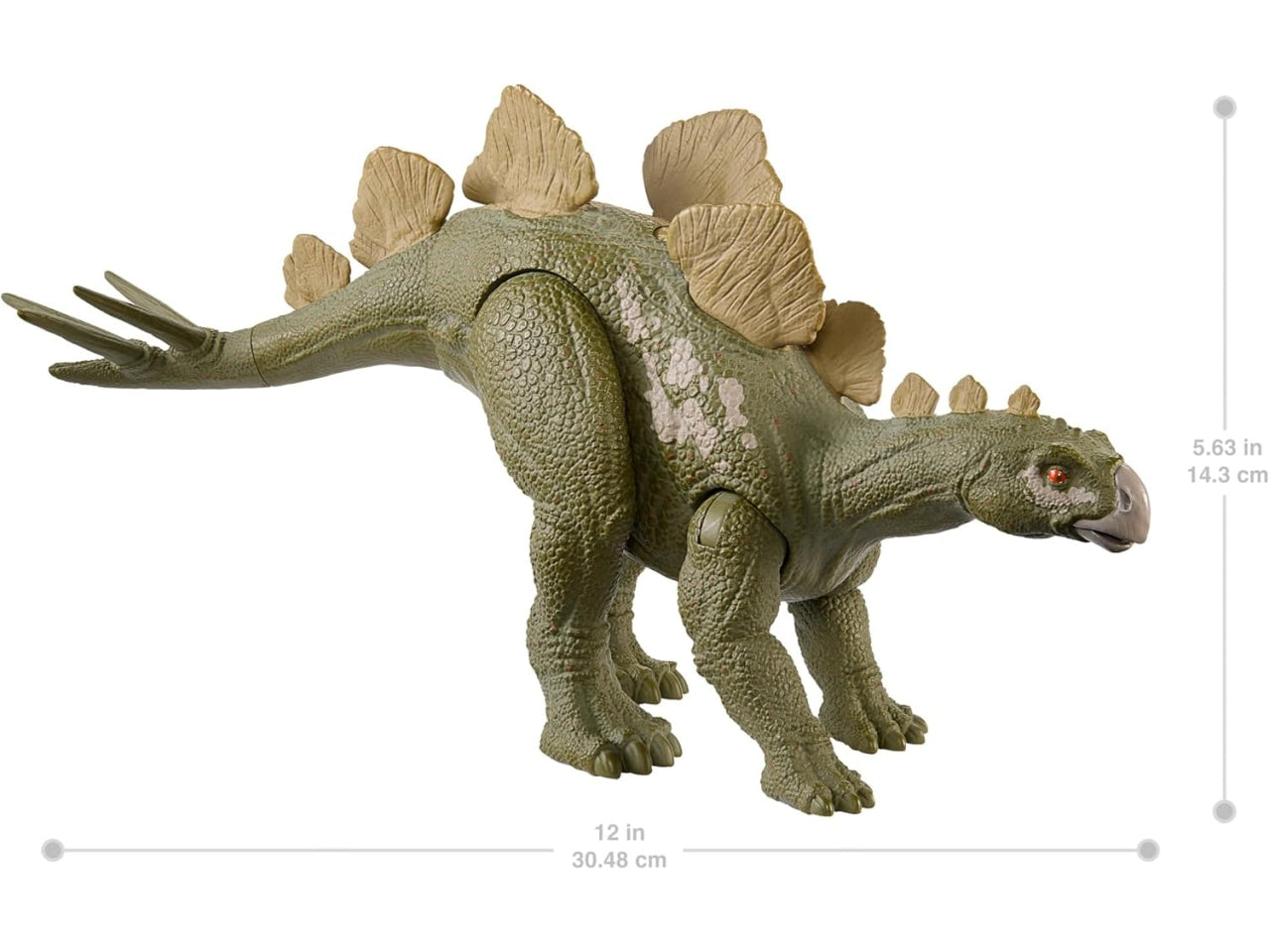 Jurassic World - Ruggito Selvaggio, Diabloceratopo, dinosauro con suoni e mossa d'attacco, dimensioni medie, snodato, con gioco digitale??, Giocattolo per Bambini 4+ Anni - Mattel