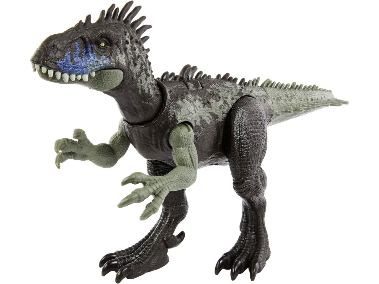 Jurassic World - Ruggito Selvaggio, Driptosauro, con suoni e mosse d'attacco, dimensioni medie, snodato e con gioco digitale?, Giocattolo per Bambini 4+ Anni - Mattel