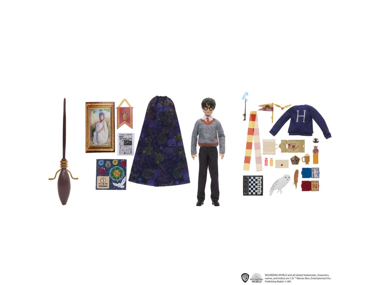 Mattel harry potter calendario avvento personaggio harry potter con 25 accessori$