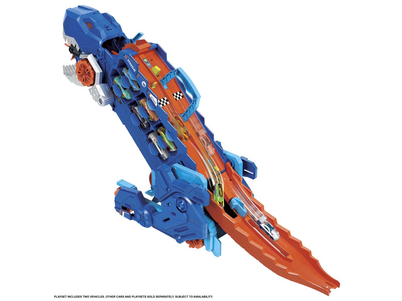 Mattel hot wheels city mega t-rex trasportatore