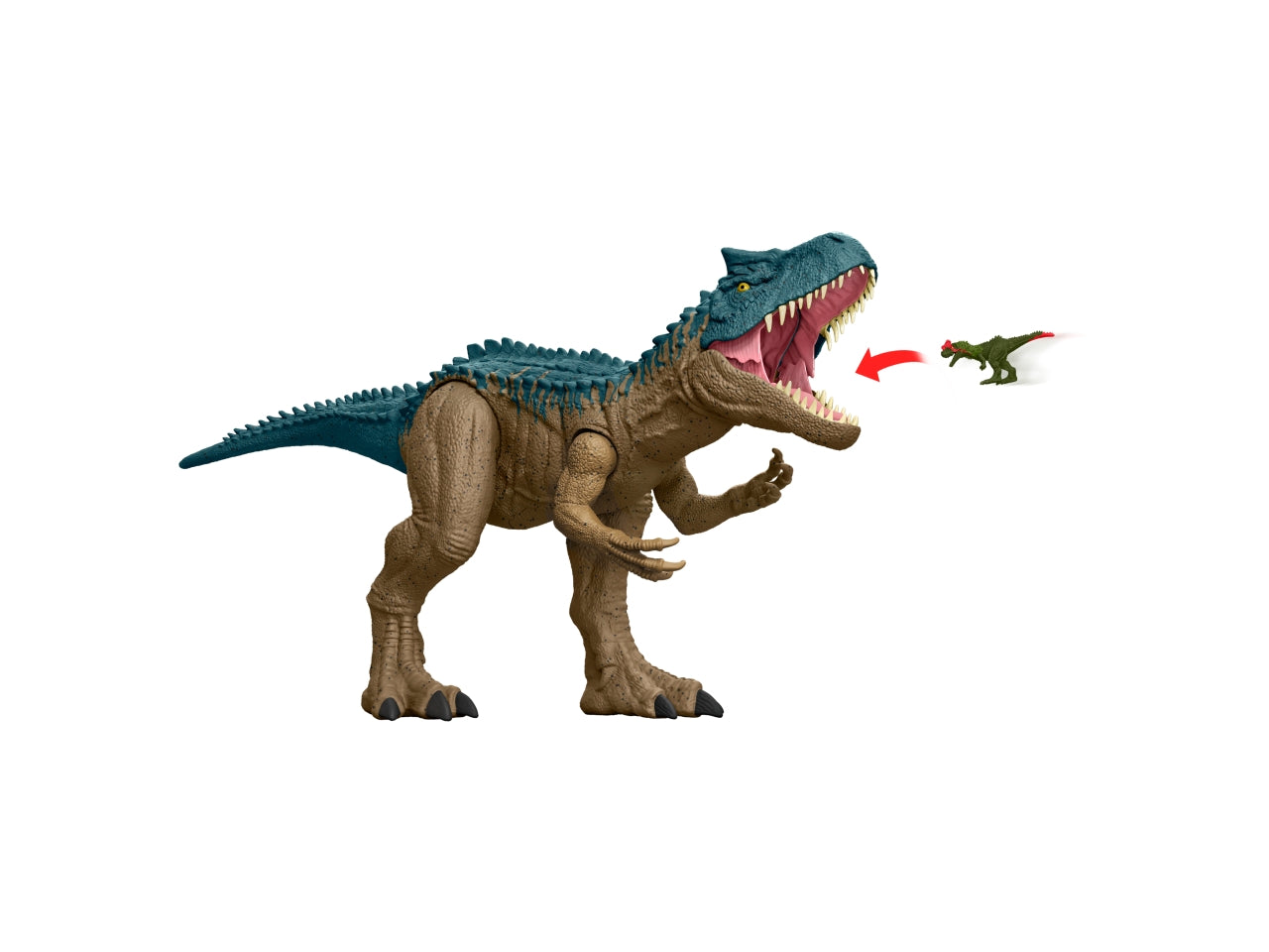 Jurassic world allosauro, gioco dinosauro per bambini 4+ Mattel