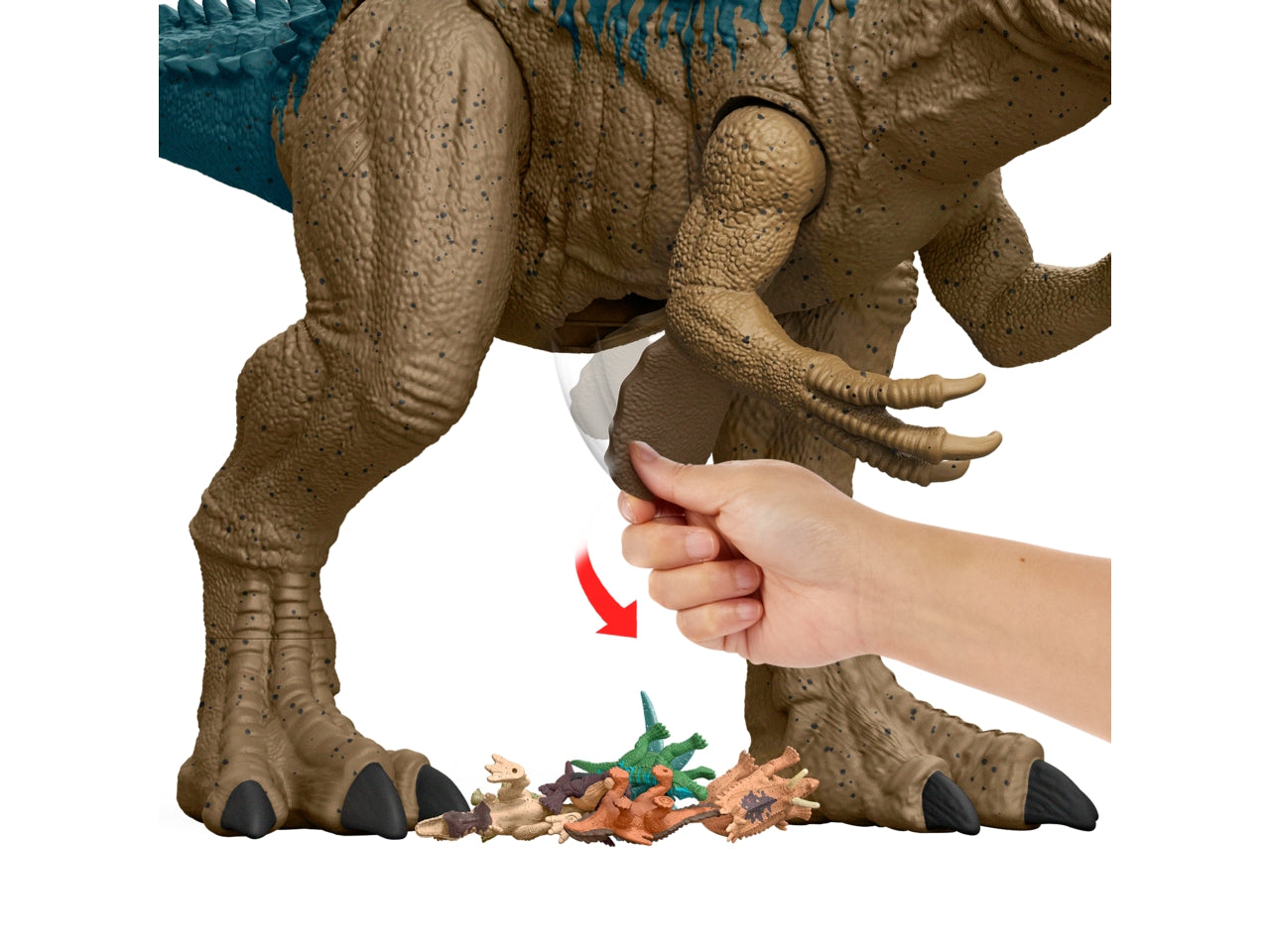 Jurassic world allosauro, gioco dinosauro per bambini 4+ Mattel