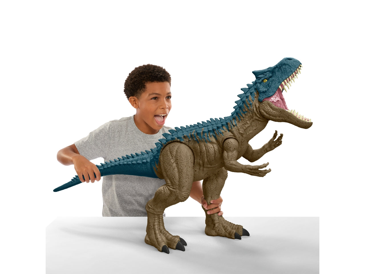 Jurassic world allosauro, gioco dinosauro per bambini 4+ Mattel