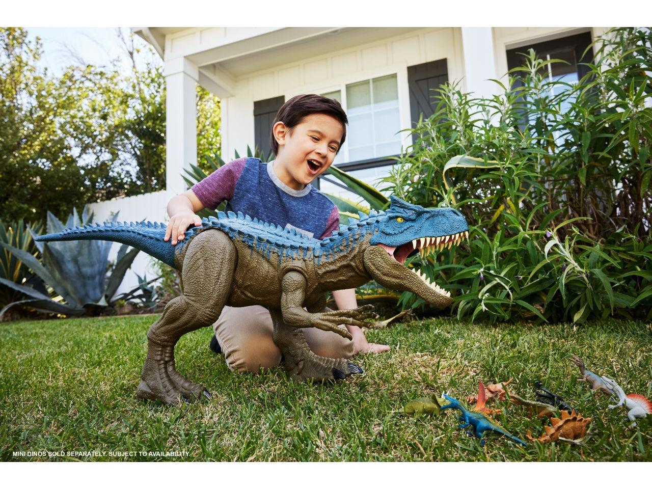 Jurassic world allosauro, gioco dinosauro per bambini 4+ Mattel