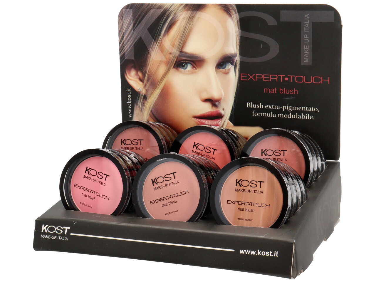 Blush expert touch expo 24 pezzi in 6 tonalità assortite - Kost