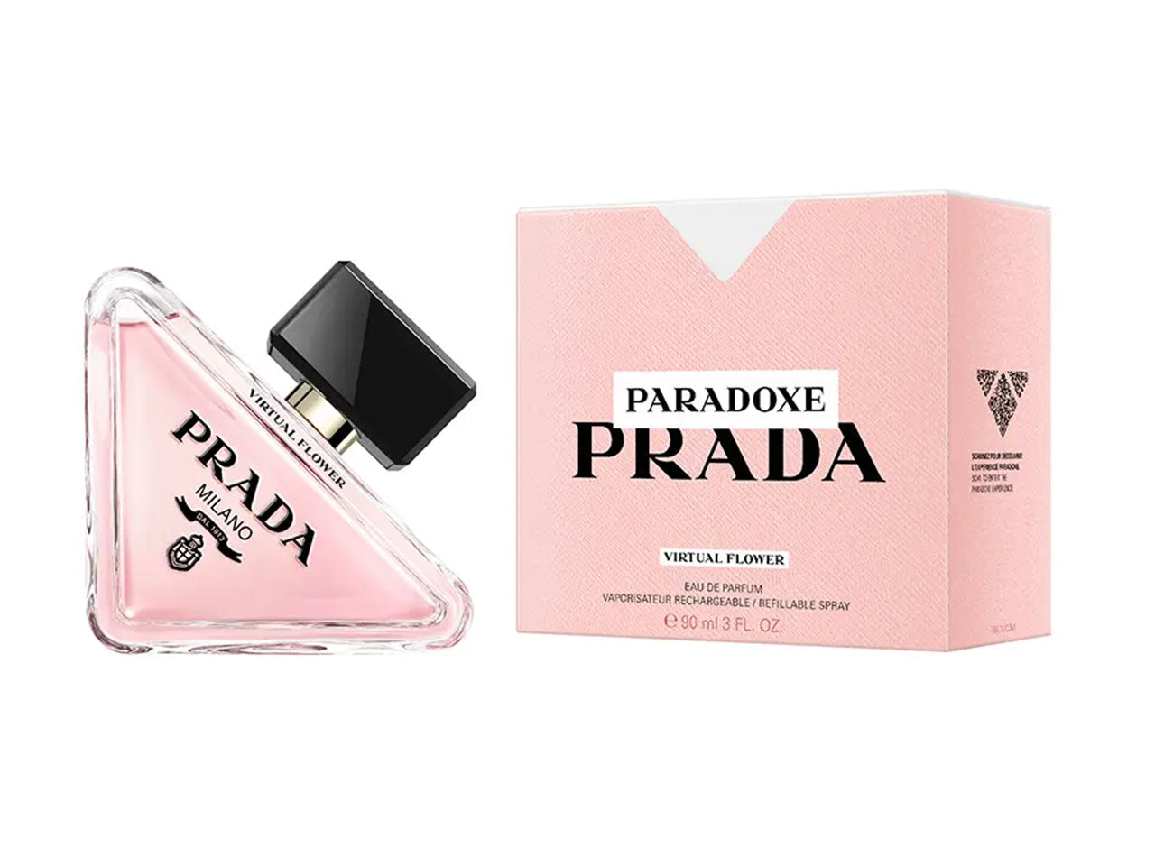 Profumo donna Prada Paradoxe Virtual Flower Eau De Parfum 90 ml, Flacone ricaricabile, Bergamotto, Giacinto $