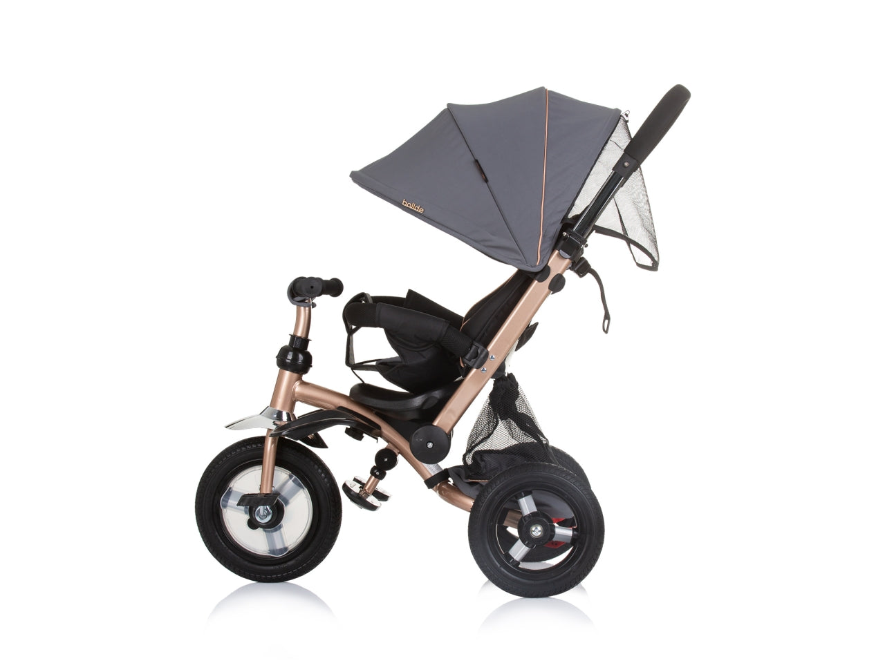 Triciclo evolutivo reclinabile con ruote in gomma gonfiabili Bolide Granite età 18 mesi | Chipolino