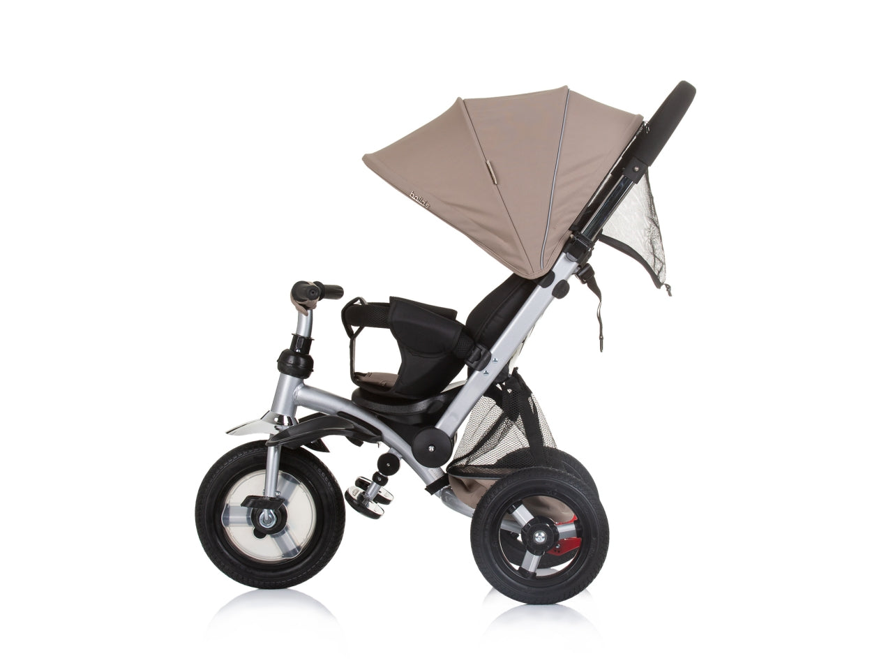 Triciclo evolutivo reclinabile con ruote in gomma gonfiabili Bolide Macadamia età 18 mesi | Chipolino