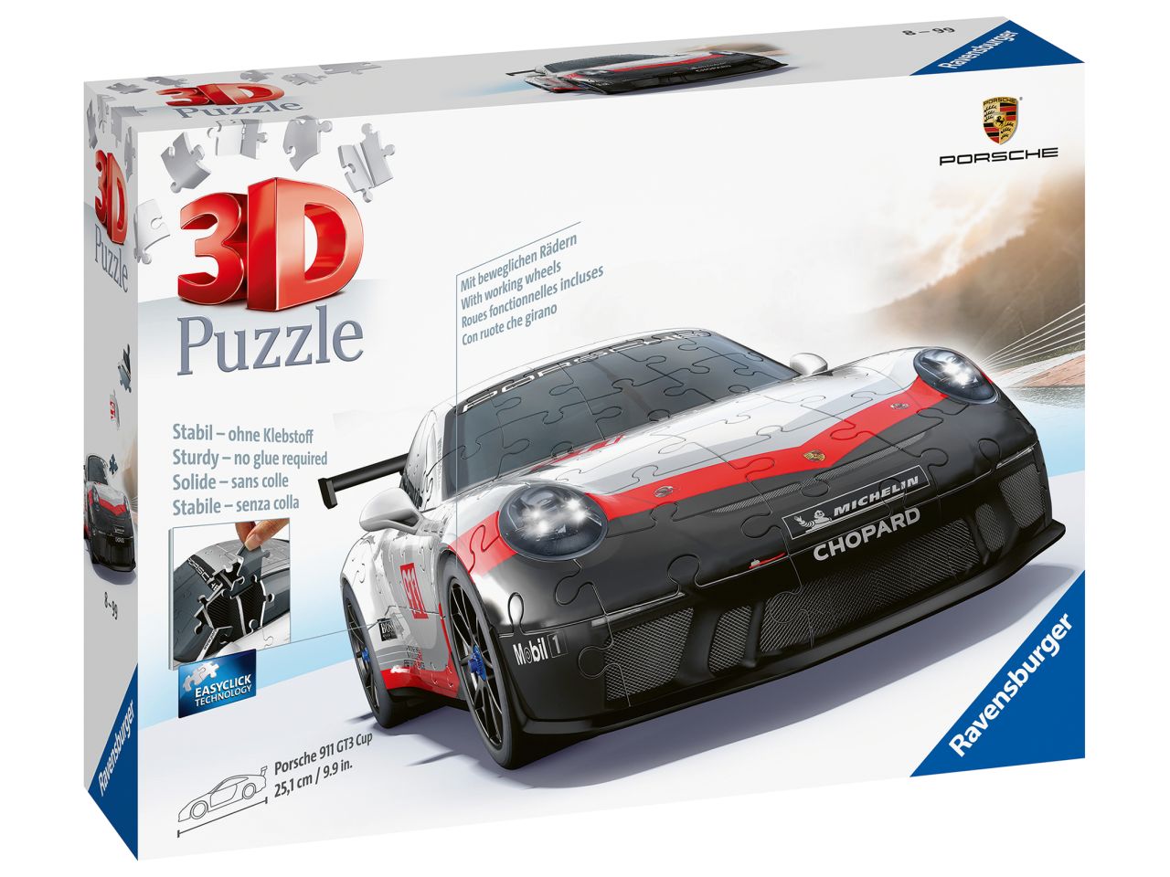 Puzzle 3d porsche 911 gt3 cup