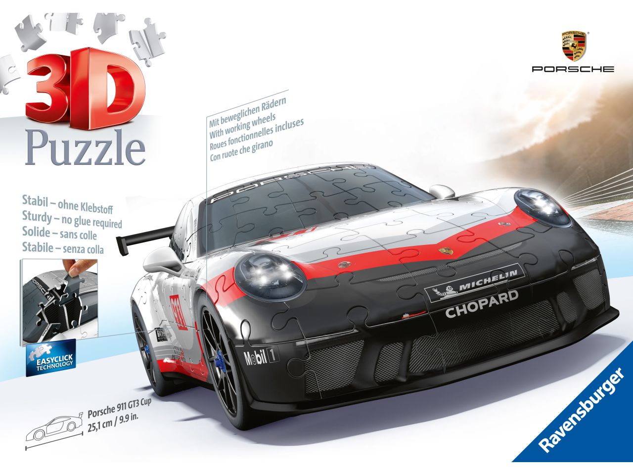 Puzzle 3d porsche 911 gt3 cup