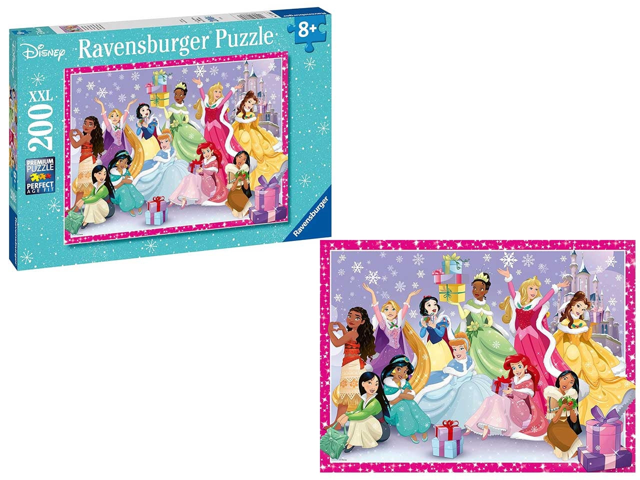 Puzzle 200 pezzi XXL Principesse Disney, Idea Regalo Natale per Bambini 8+ Anni, Gioco Educativo - Ravensburger