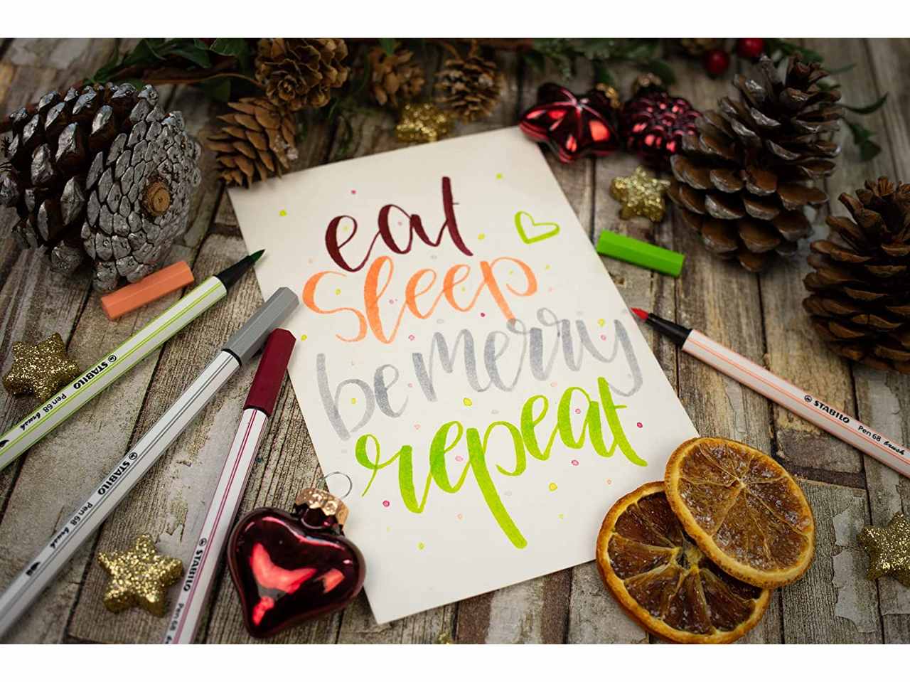 Pennarelli STABILO Pen 68 Brush ARTY Set da 12 Punta a Pennello