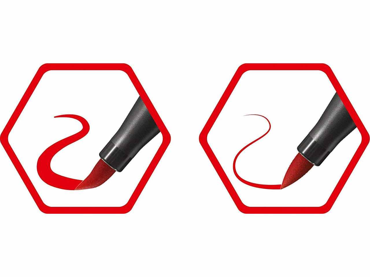 Pennarelli STABILO Pen 68 Brush ARTY Set da 12 Punta a Pennello