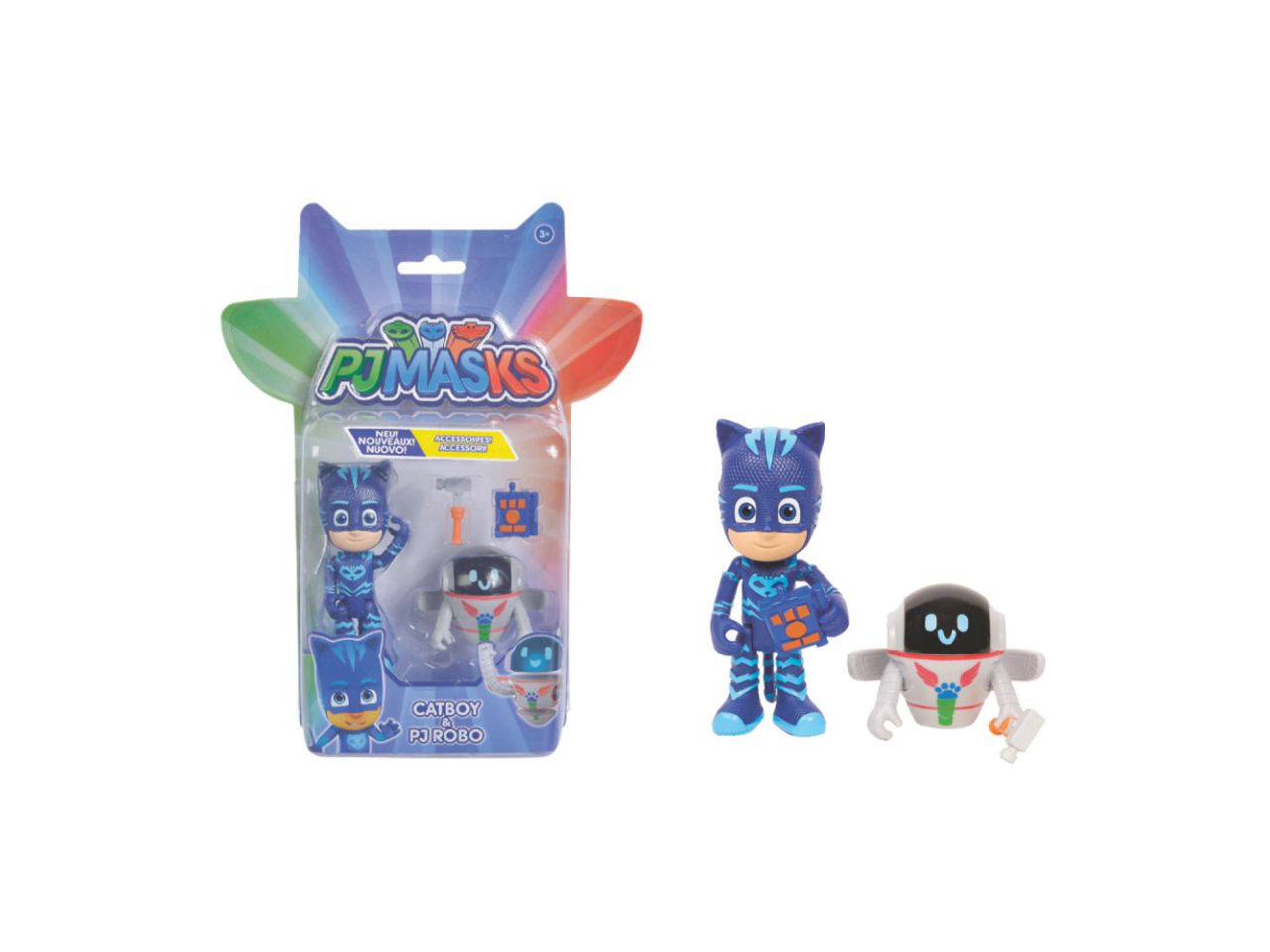 Pj masks gattoboy e pj robo con accessori