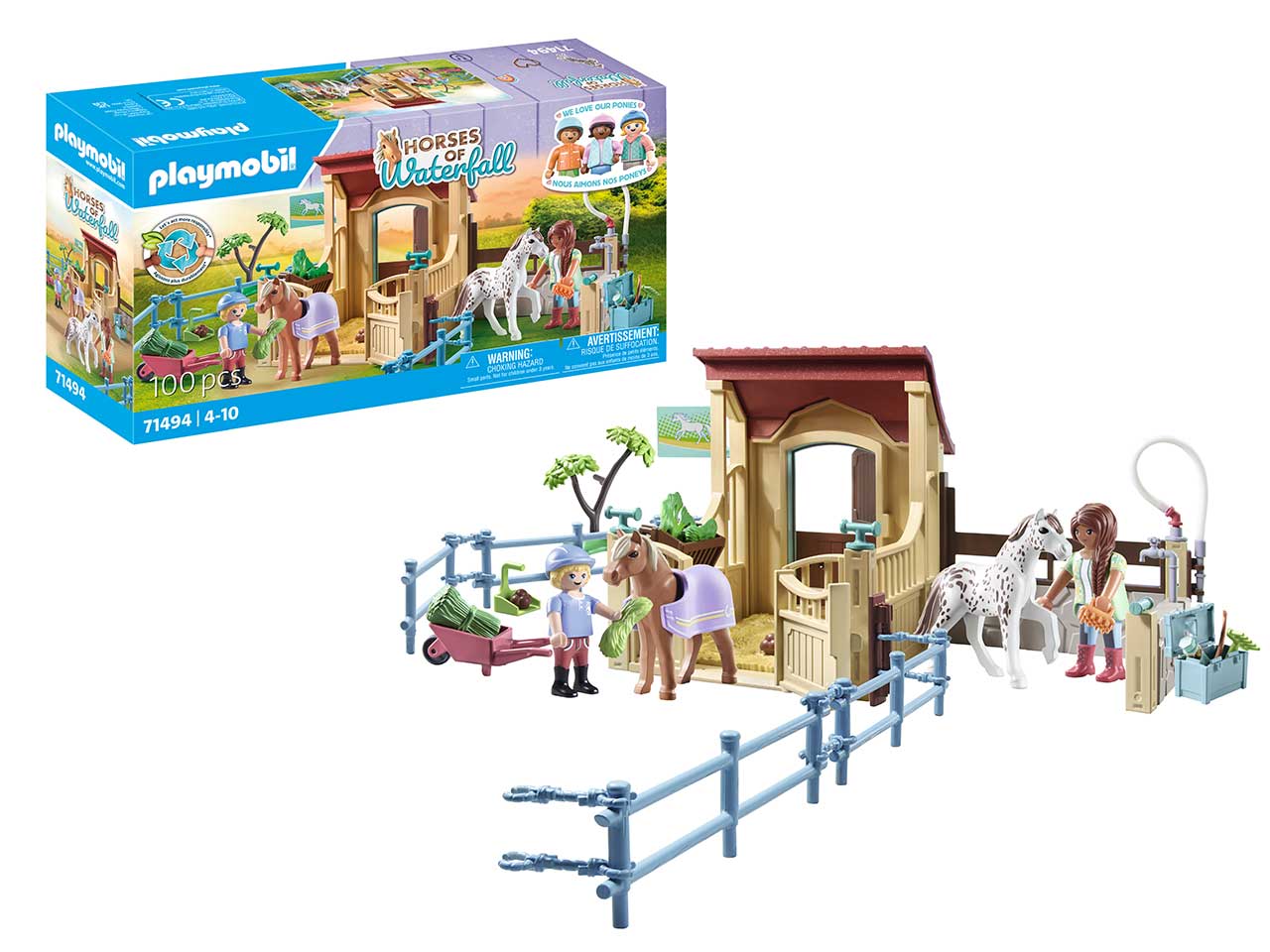 Playmobil scuderia con recinto