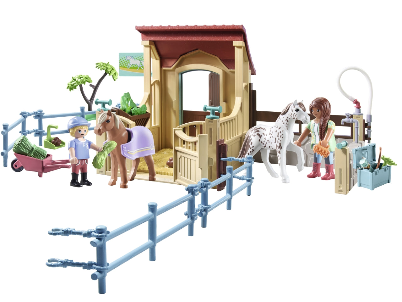 Playmobil scuderia con recinto