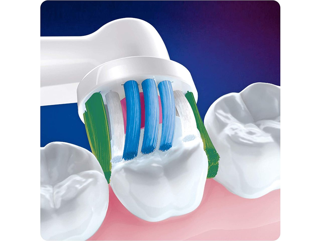 Oral b testine di ricambio 3d white per spazzolino elettrico - la confezione comprende 3 ricambi