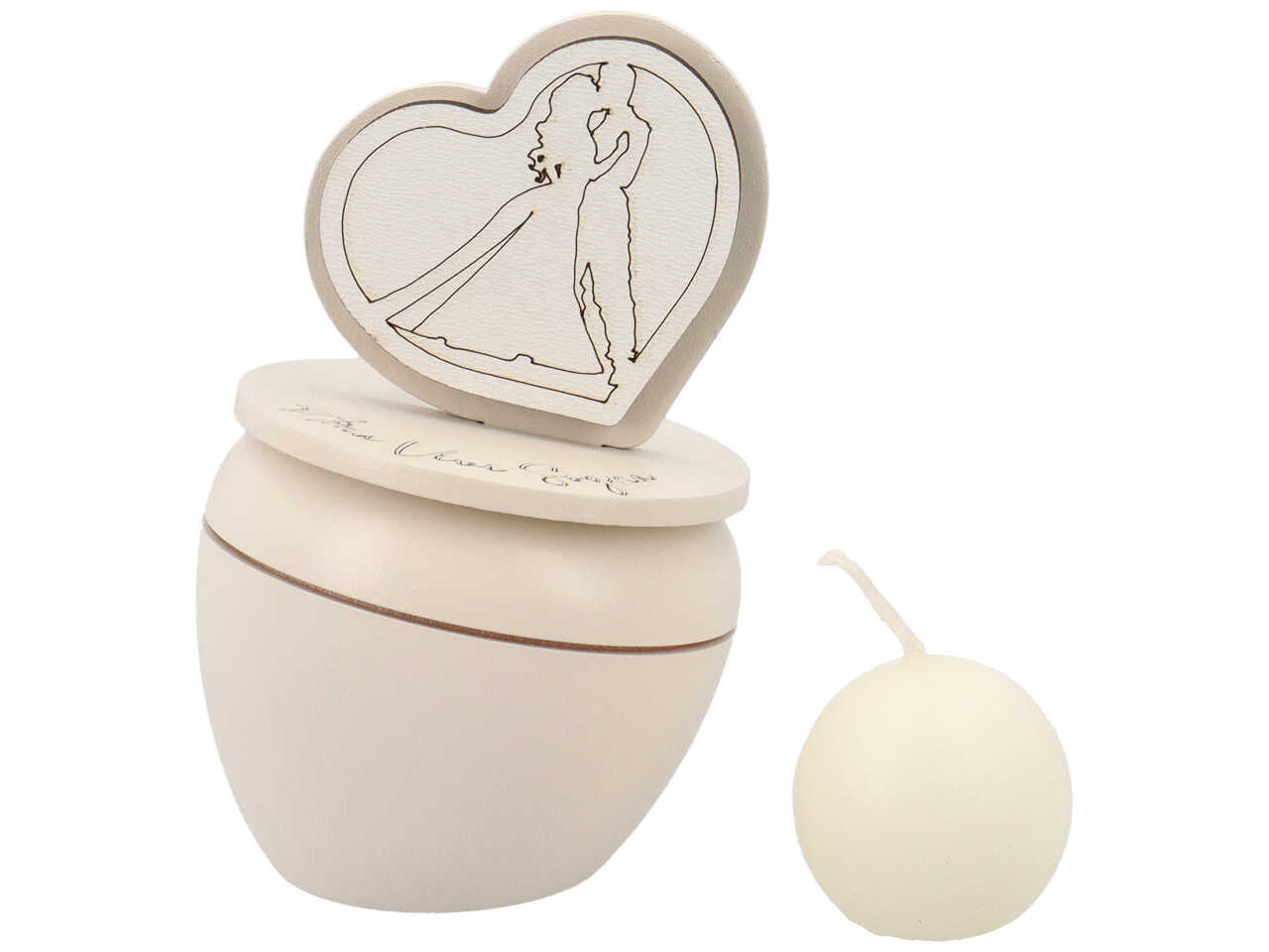 Candelina sposi sabbia