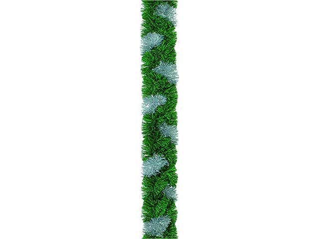 Filo treccia verde/argento 10mmx2,5mt