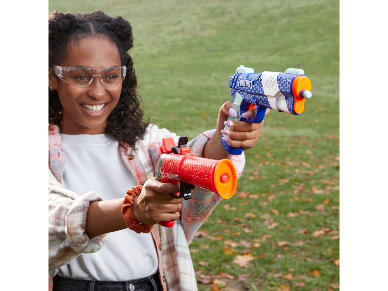 Nerf Fortnite - Confezione da 2 blaster Fortnite e 6 dardi Nerf Elite in gommapiuma - Hasbro