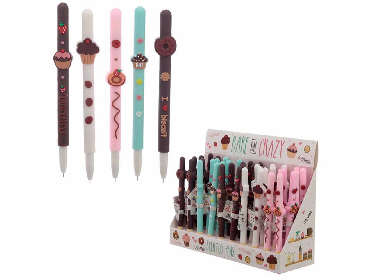 Penna profumata con immagini di dolci