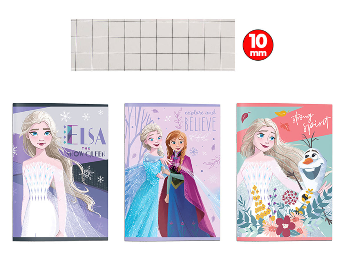Maxi quaderno 10m frozen - la confezione contiene 12 quaderni