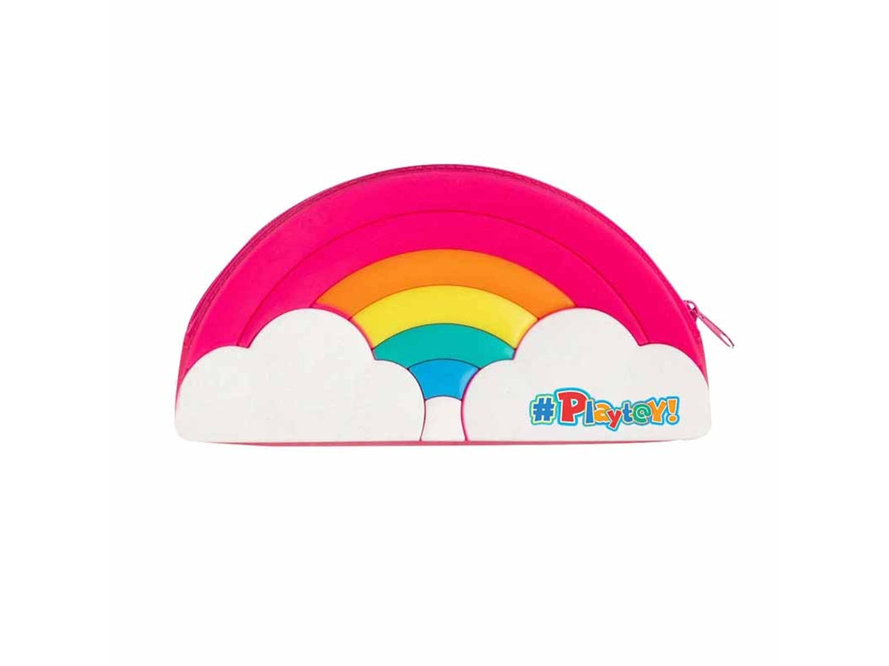 Astuccio in silicone fucsia a forma di arcobaleno 22x10,5x4,5 cm - Dimagraf