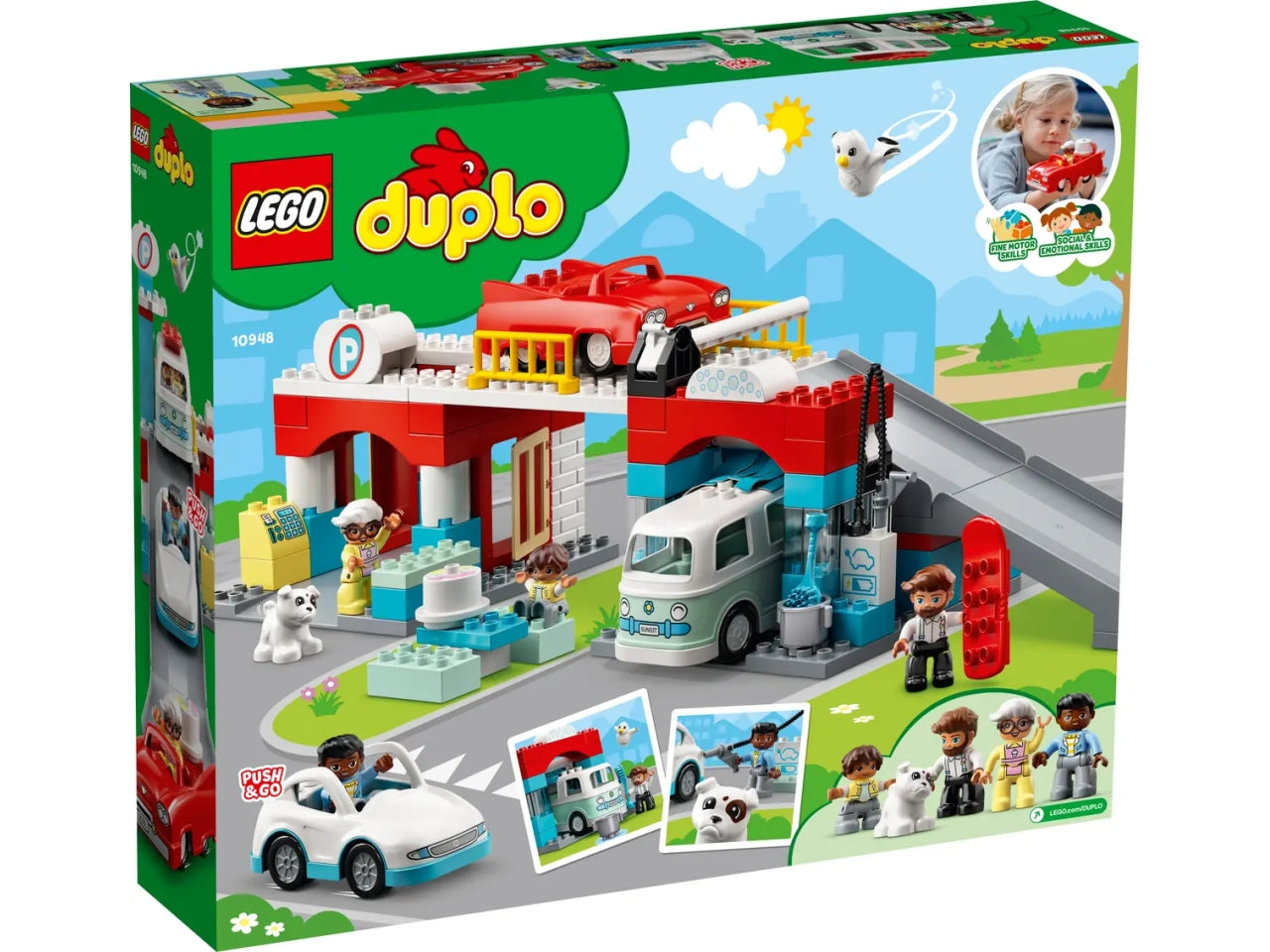 Lego duplo autorimessa e autolav.10948