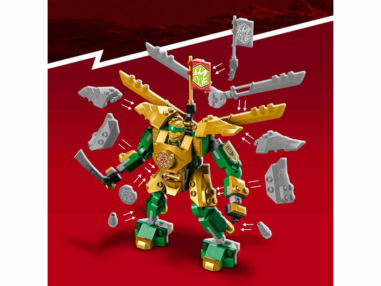 Lego ninjago mech da battaglia di lloyd evolution