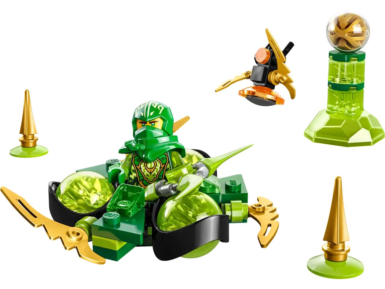 Lego ninjago spin power dragon di lloyd