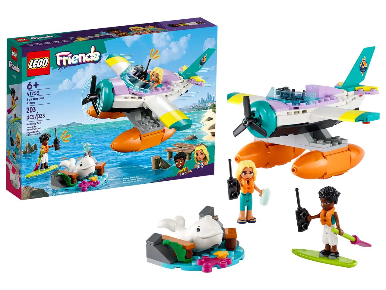 Lego friends idrovolante di salvataggio