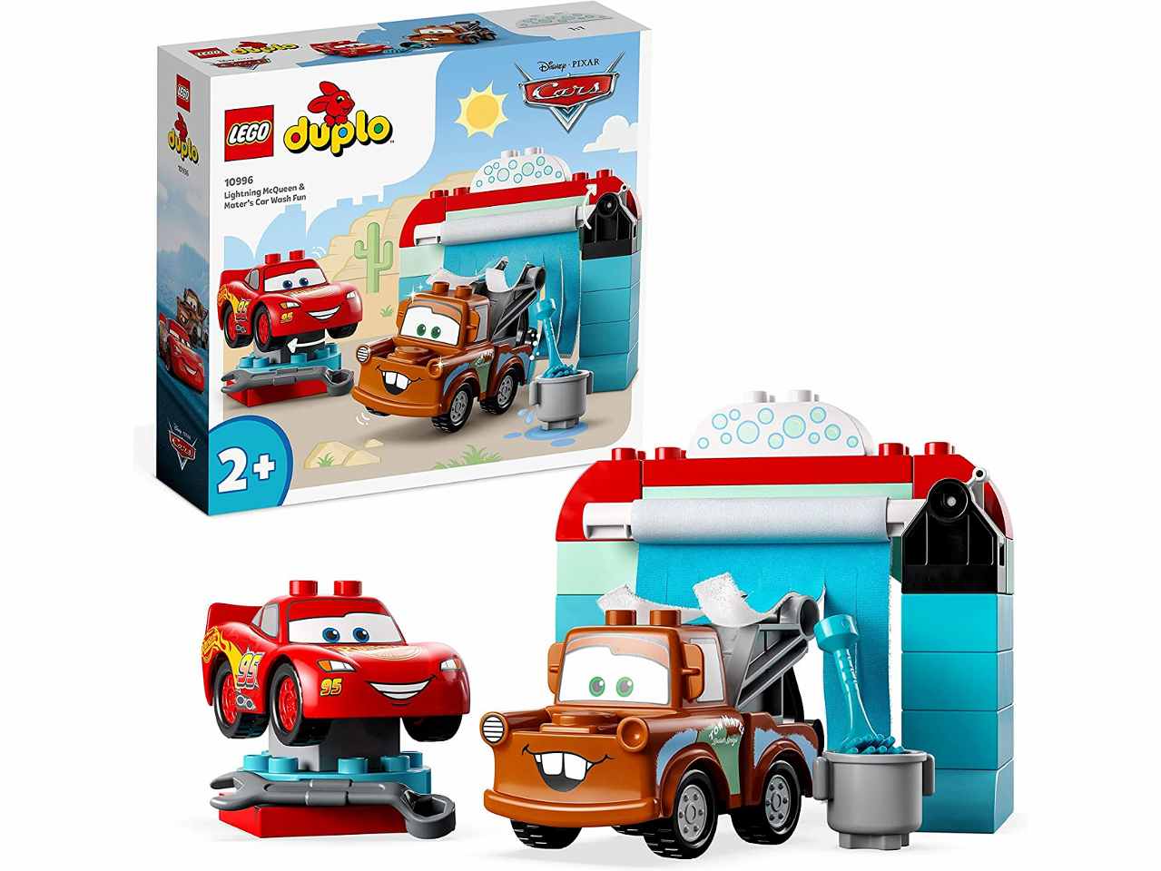 Lego Duplo Disney Pixar Cars Autolavaggio con Saetta McQueen e Cricchetto 10996