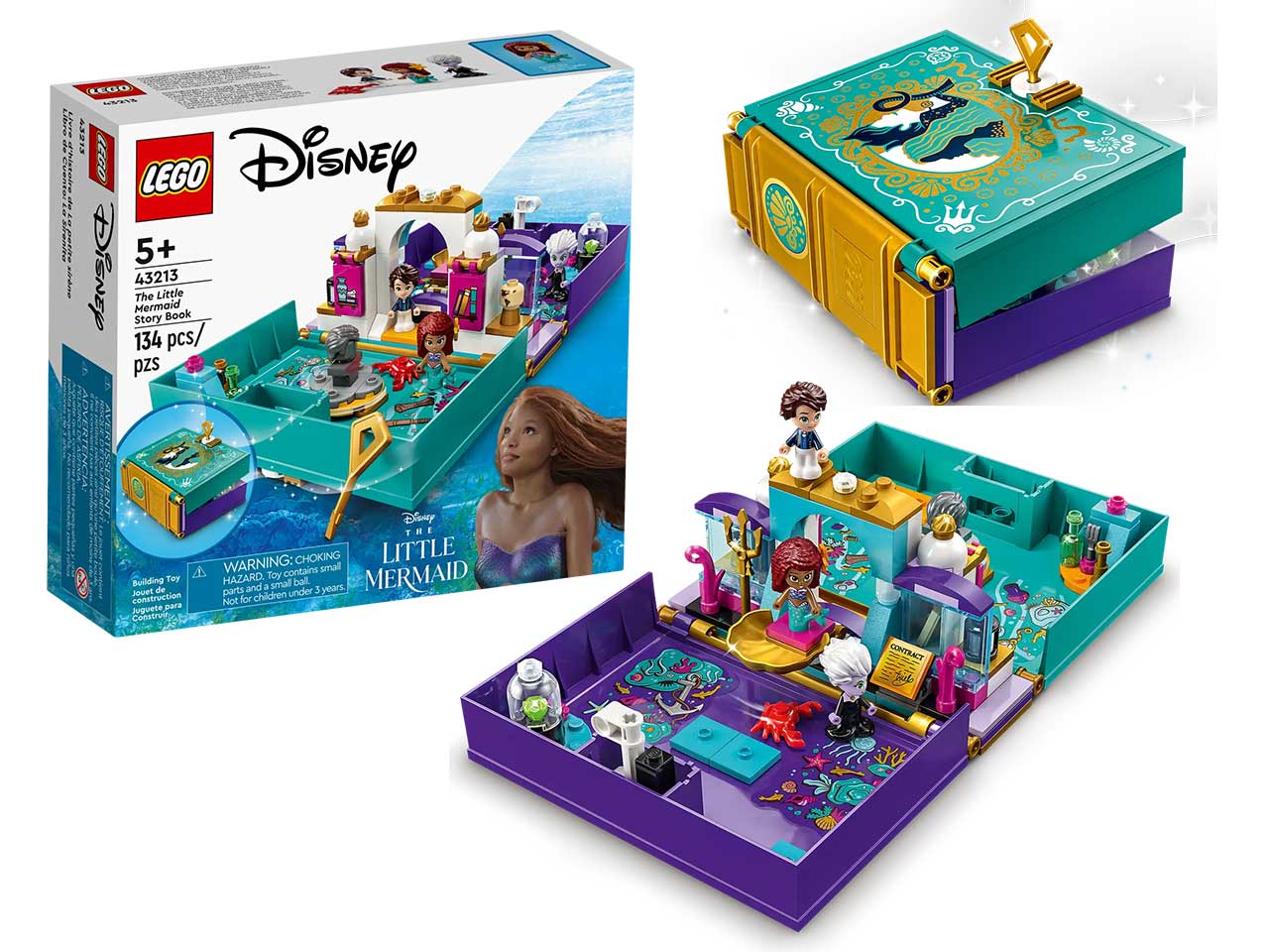 Lego Disney La Sirenetta Libro delle Fiabe 43213