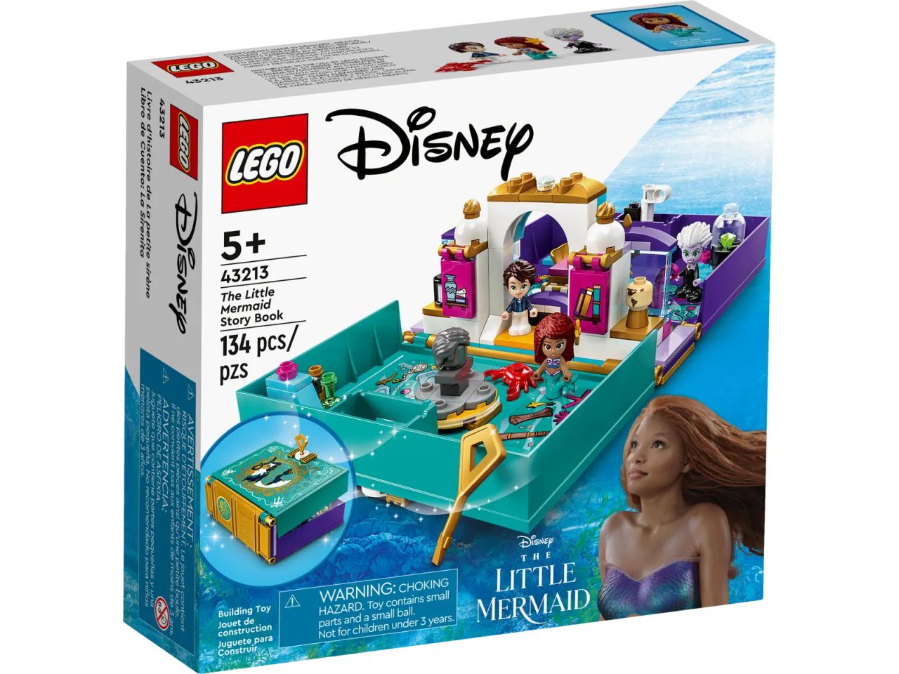 Lego Disney La Sirenetta Libro delle Fiabe 43213