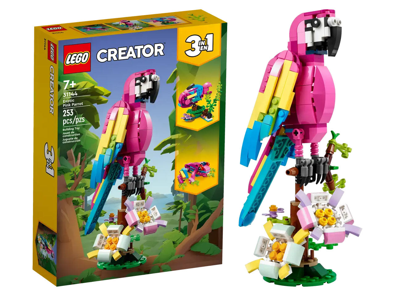 Lego creator pappagallo esotico rosa