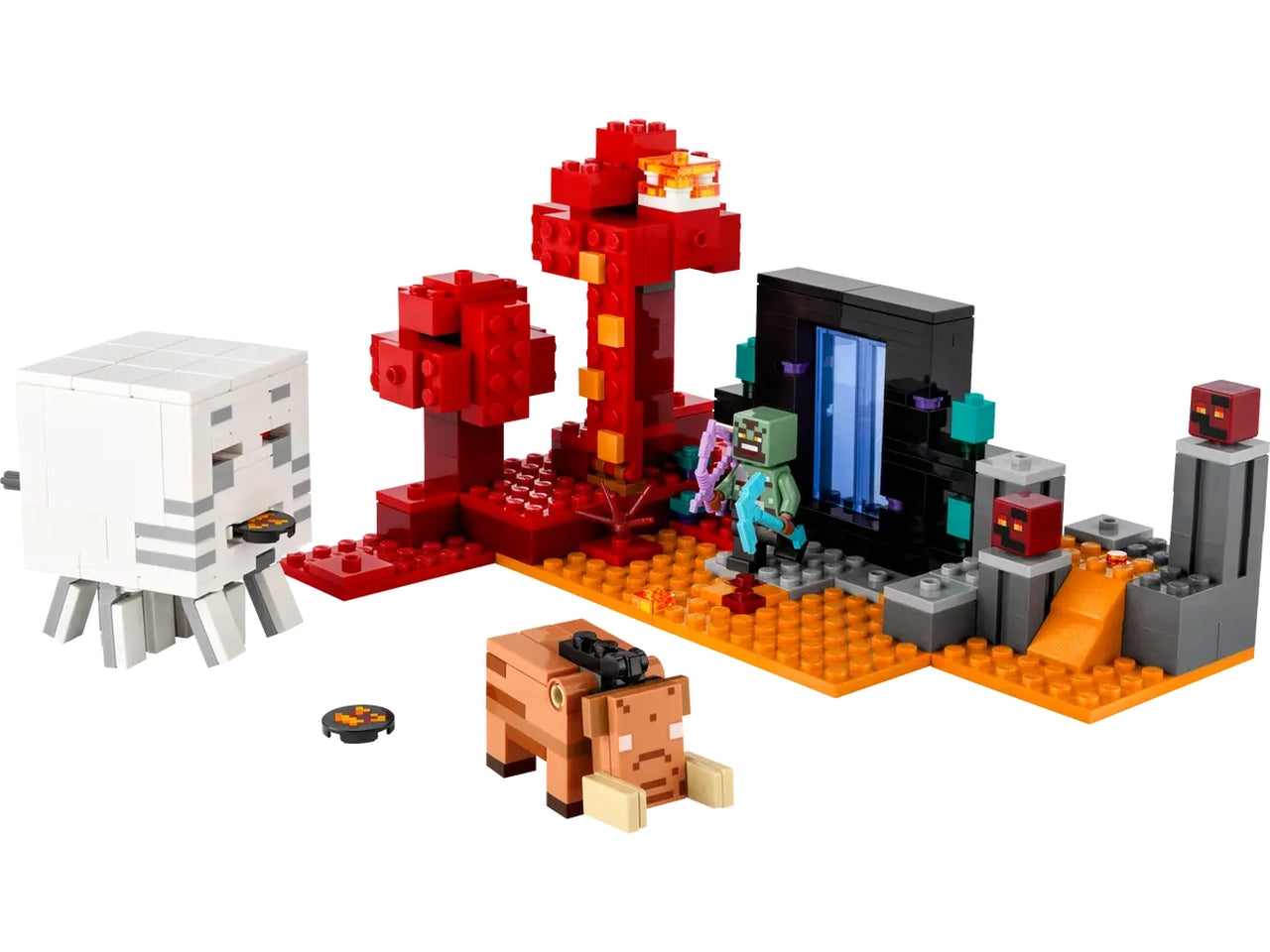 Lego minecraft agguato nel portale del nether