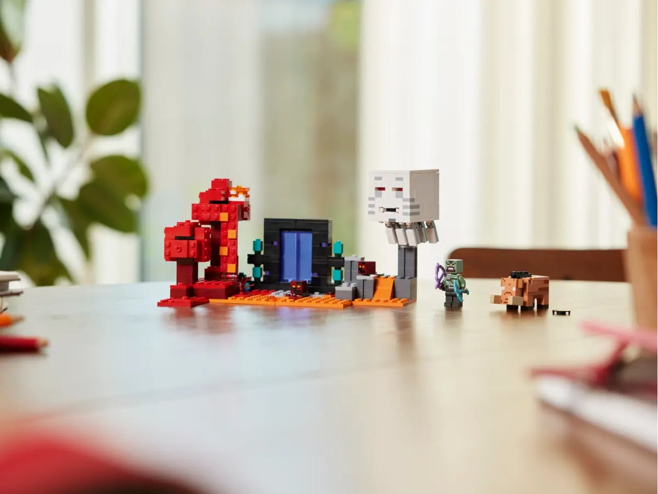 Lego minecraft agguato nel portale del nether